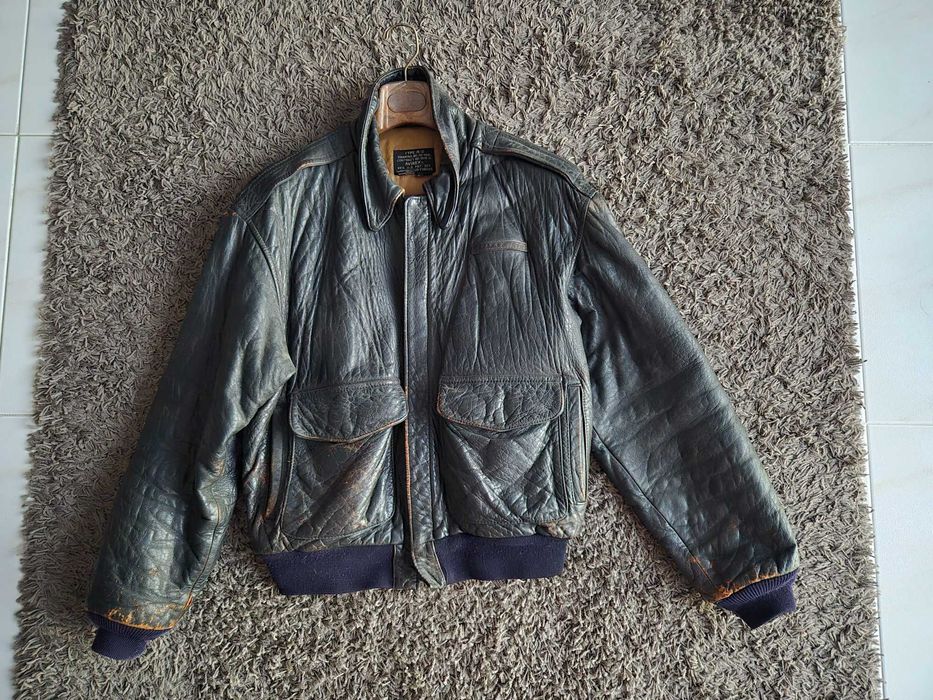 Blusão Pele Genuína COURO U.S.A. AVIREX