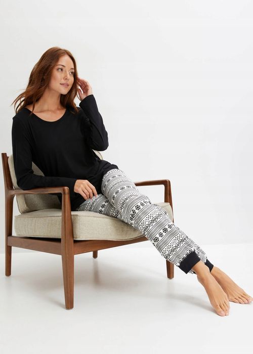 B.P.C piżama damska bluzka i spodnie bawełniane r.40/42