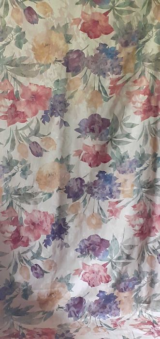 Zasłony długie stylowe eleganckie duże  kwiaty 2 kpl 250 zł