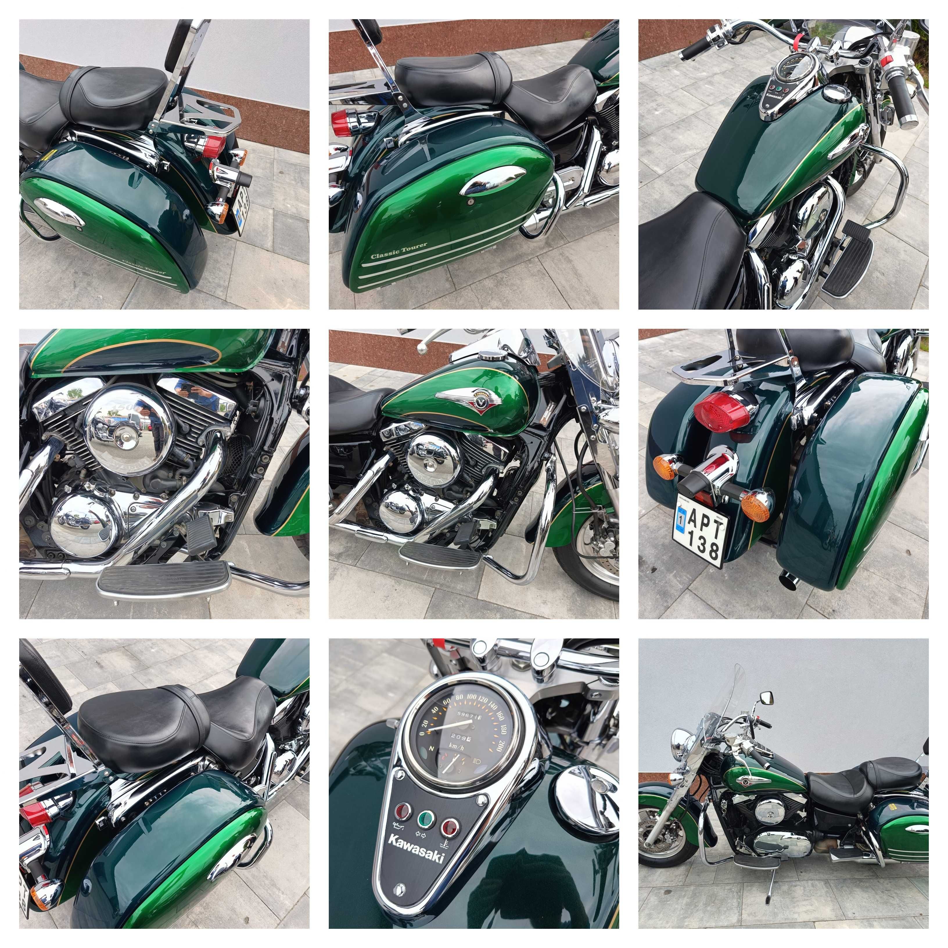 Kawasaki VN 1500 Classic Tourer, 1998 r. ubrana! Transport, raty!