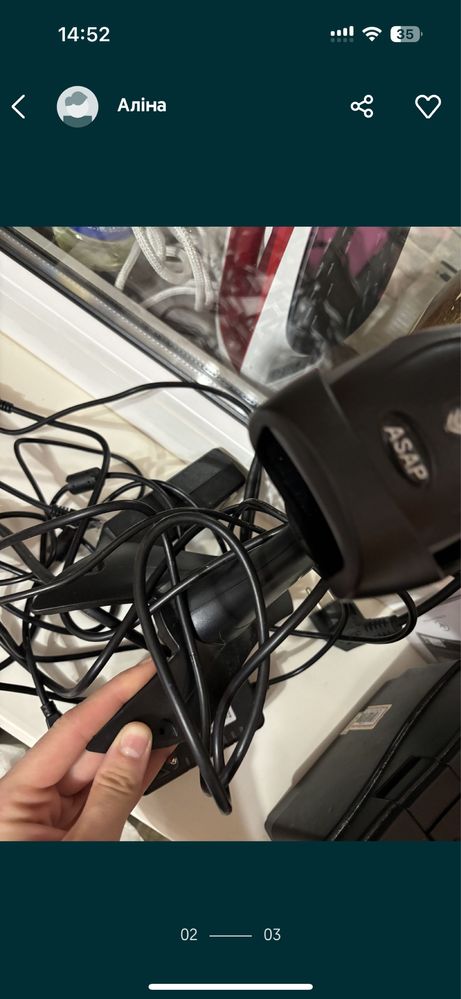 Сканер штрих-кодів ASAP E10 USB із підставкою (ASAP E10U)