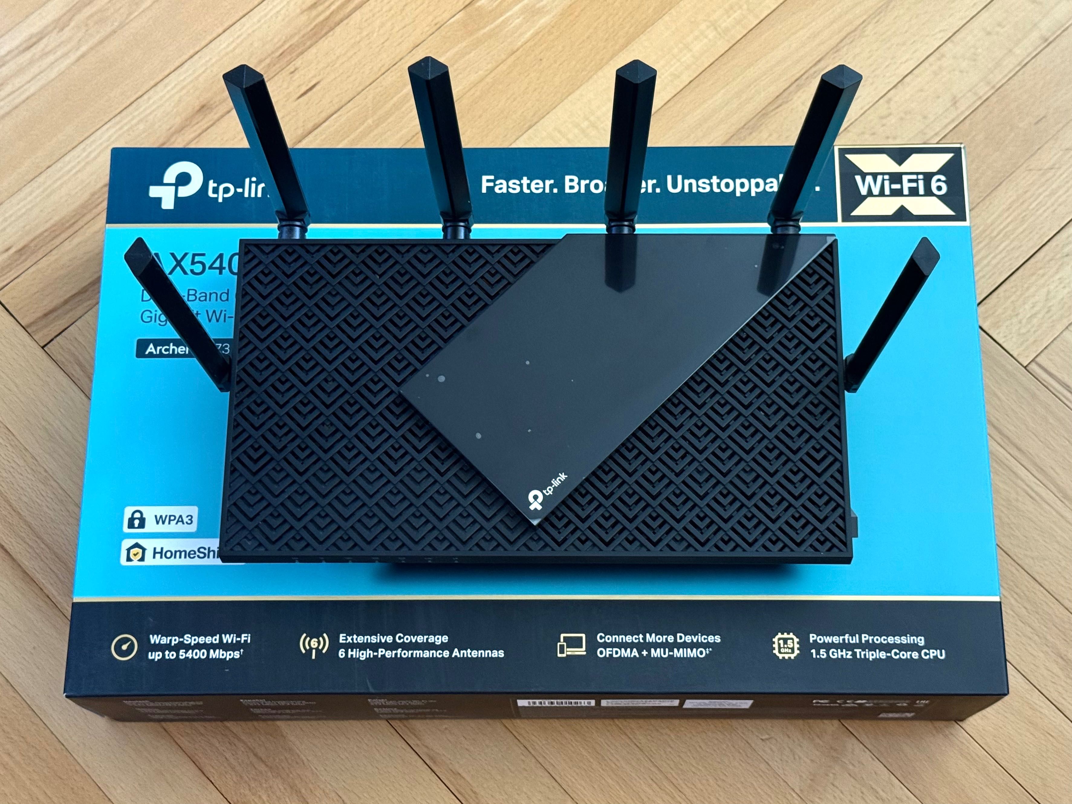 Router TP-LINK Wi-Fi 6 AX5400 Archer AX73 (na gwarancji do 19.07.2025)