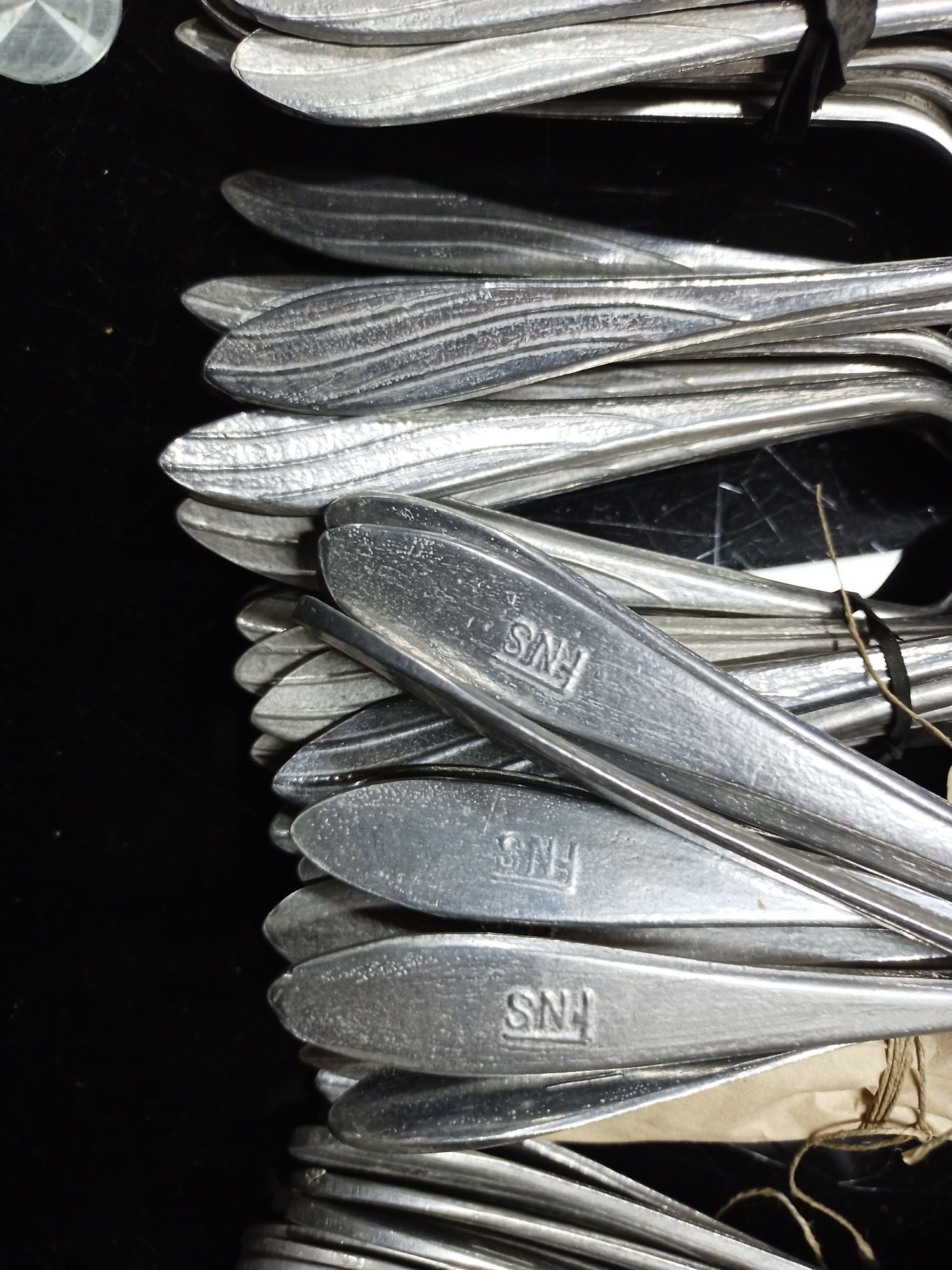 Prl  aluminiowe sztućce stojodła i fns