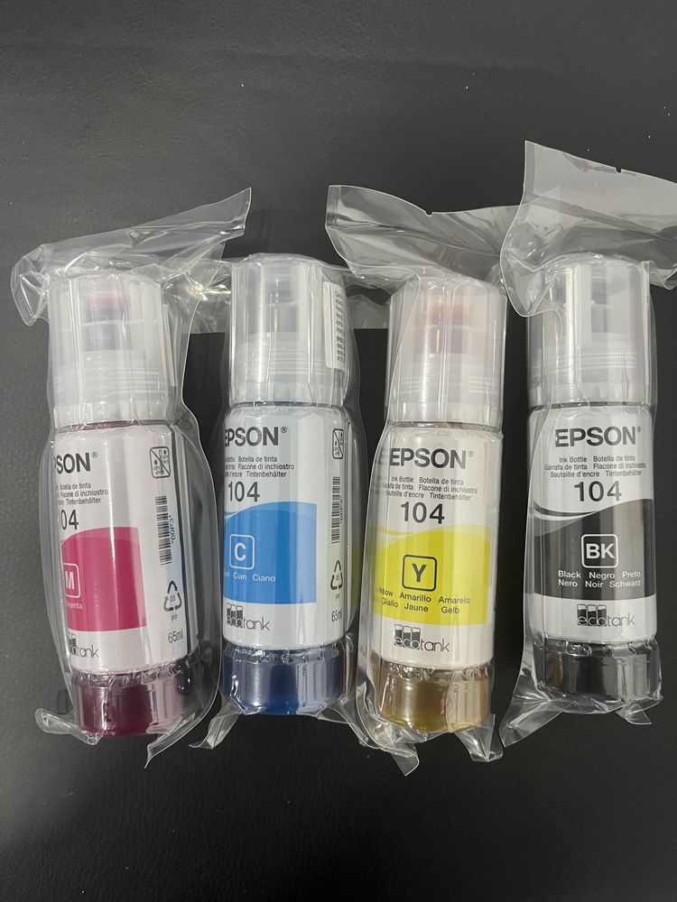 Tinteiros novos Epson 104 para impressora eco-tank