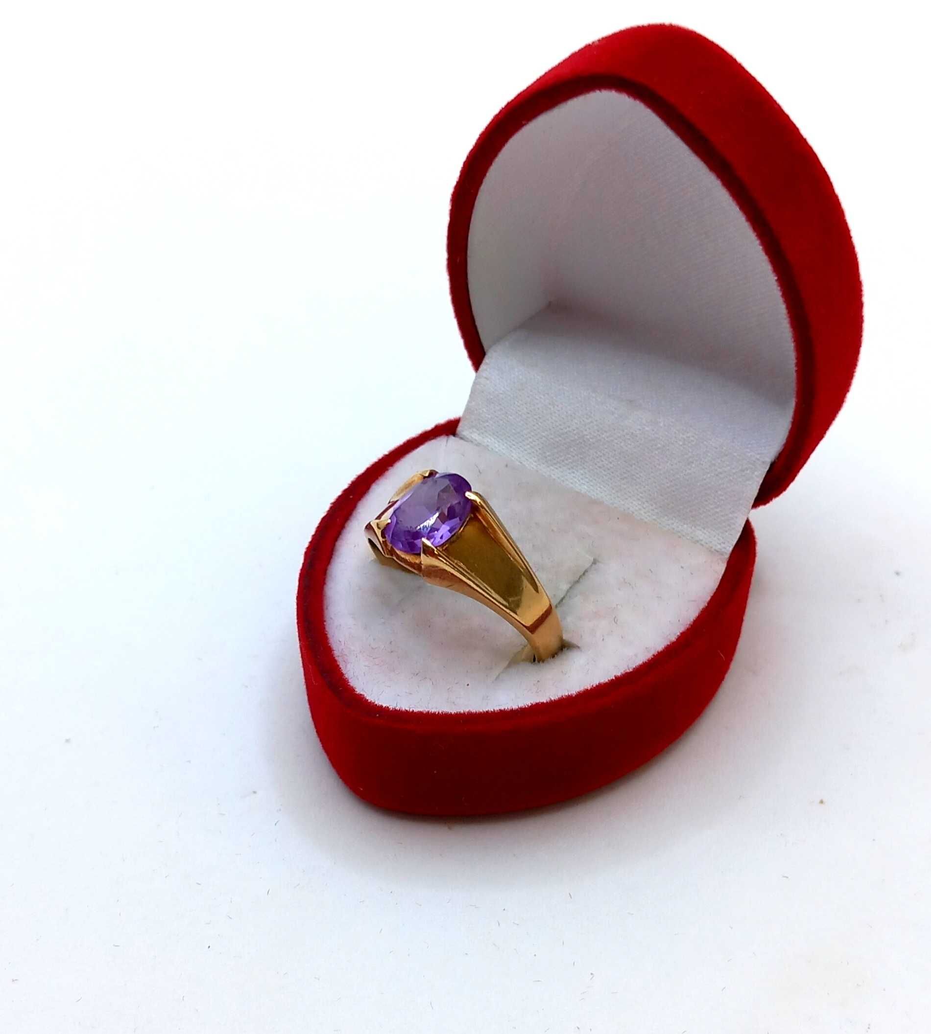 Złoty pierścionek Tanzanit WARMET PR.585 W:3,30gr R.15 ,