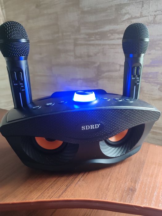 Портативна блютуз колонка, з караоке системою