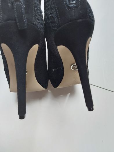 Buty Guess r 40 czarne damskie szpilka botki bez palców