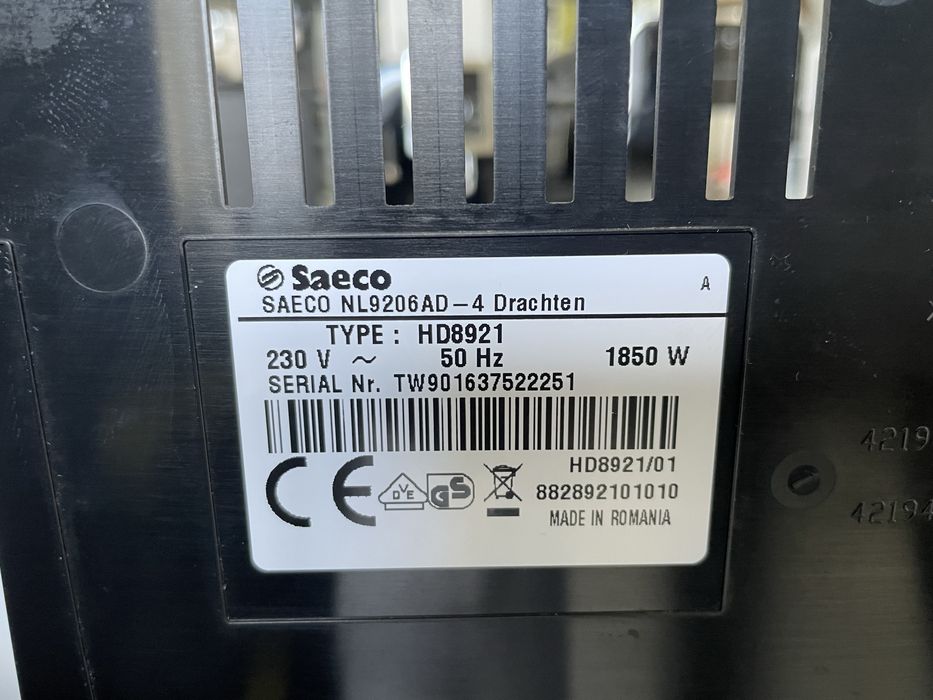 Кофемашина Saeco Incanto Deluxe HD8921 из Германии гарантия обслужена