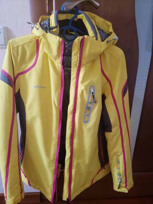 Лижна куртка жовта