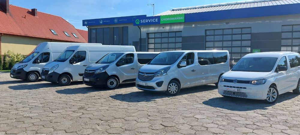 Wynajem busa osobowego Vivaro Trafic 9 osób