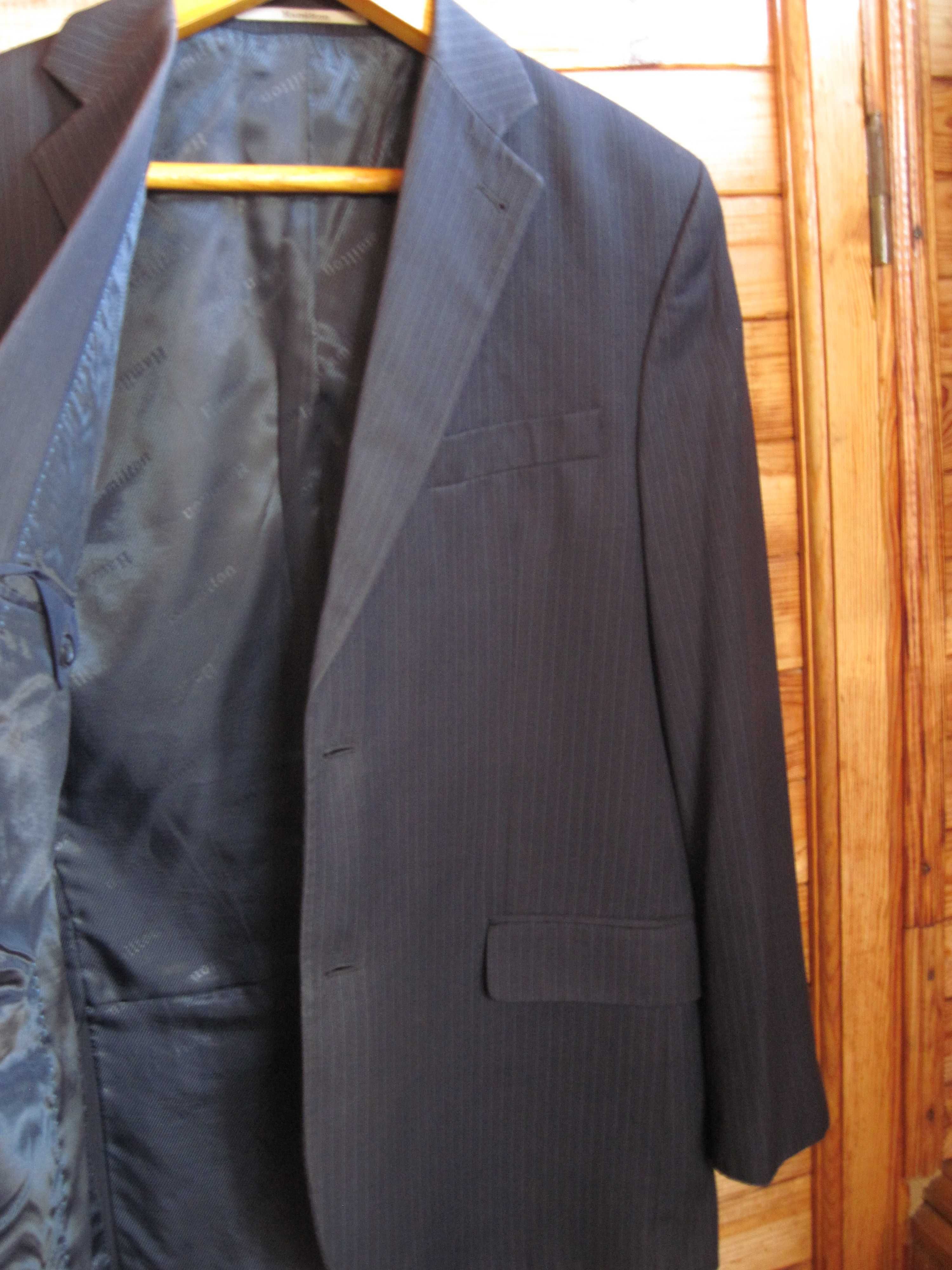 Пиджак мужской тёмно-серый в полоску Hamilton
