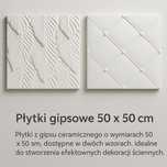 Płytki gipsowe dekoracyjne 50x50 cm kafelki dekoracja 
wzory 3D"