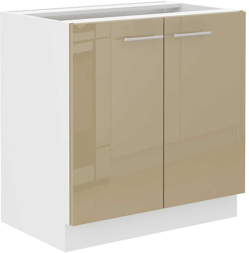 Zestaw mebli kuchennych Lara Cappucino Połysk -260cm Szybka wysyłka