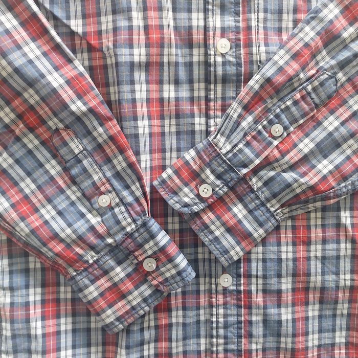 Bawełniana koszula w kratkę H&M rozm. 146