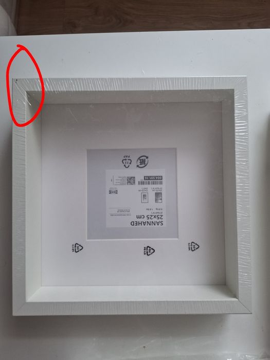 4 ramki sannahed białe