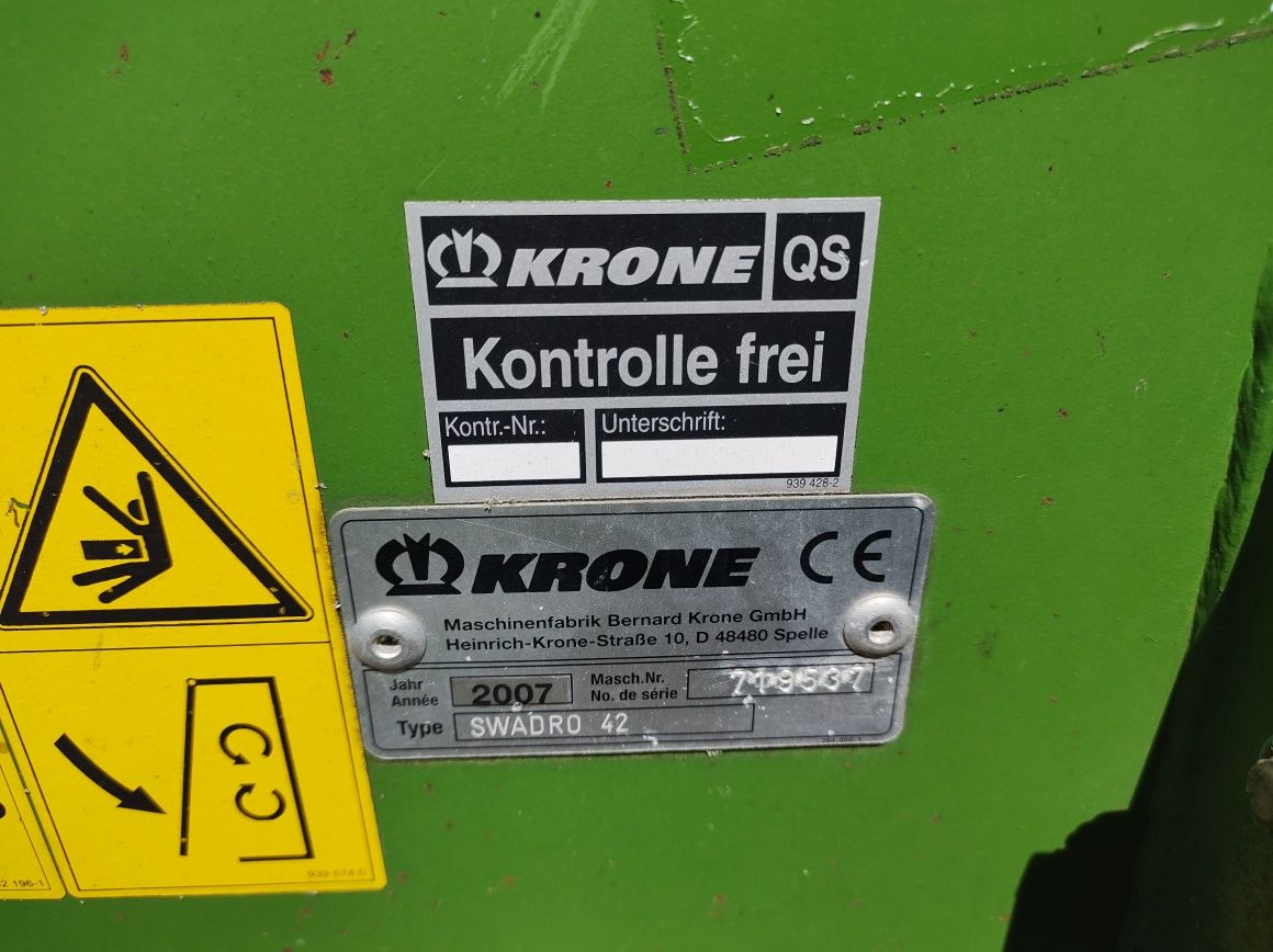 Wierzyczka zgrabiarki Krone Swadro 42
