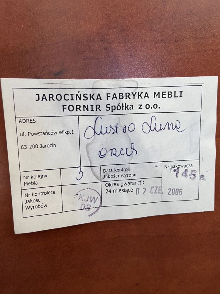 Lustro drewniane fazowane kryształowe orzech !!!