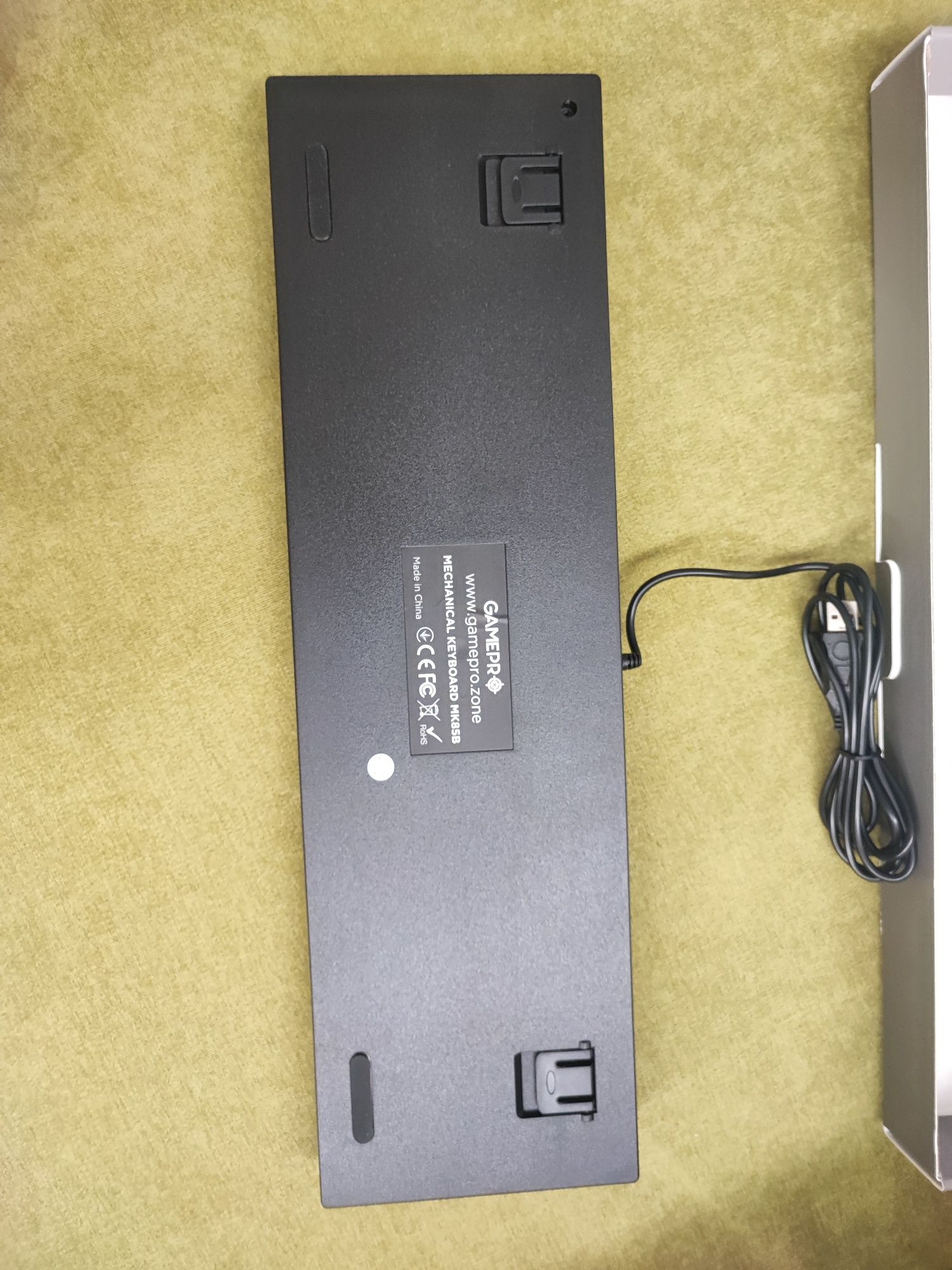 Клавіатура GamePro MK85B Blue Switch RGB USB Black