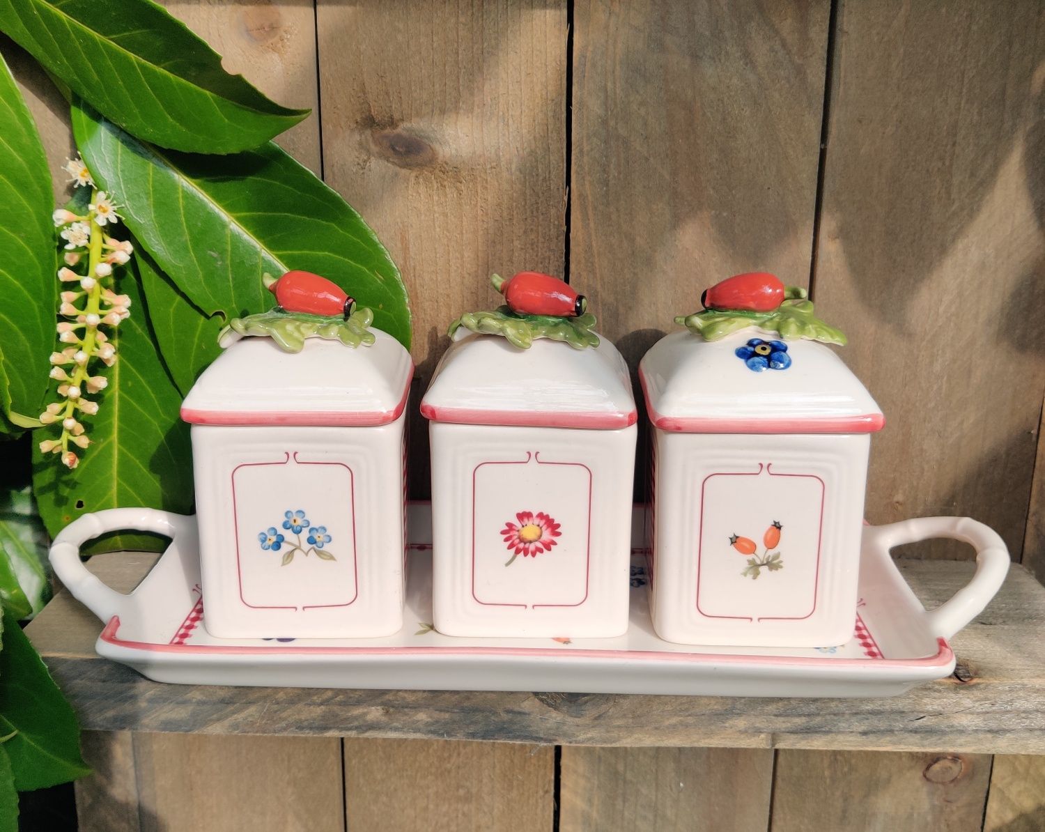 Вінтажний Villeroy & Boch – Petite Fleur Charm керамічні ємності