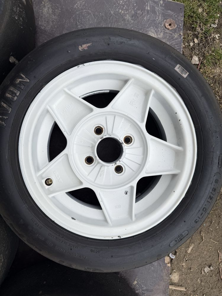 Koła, felgi ATS 13 6j 4x100, slick AVON, kjs,wyścigi, rajdy