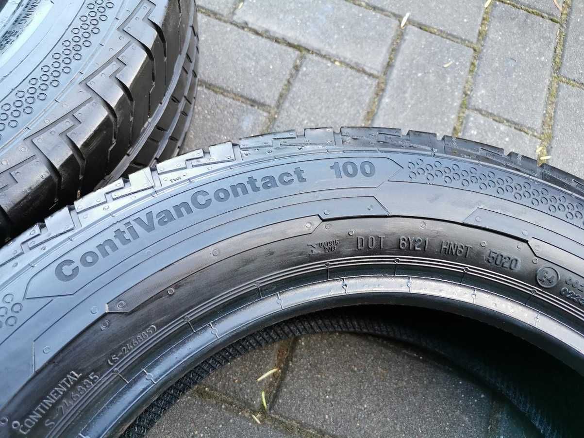 195/65 104/102T R16C CONTINENTAL CVC100 8mm 2021r Letnie Opony 2szt