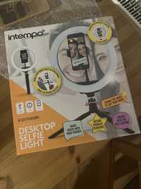 Lampa pierścieniowa intempo desktop selfie light