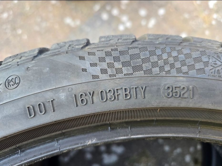 Opony 19"  continental 225/40 i 255/35 R19 XL – komplet, stan bdb,