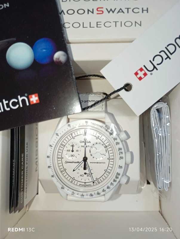 Omega x Swatch SO33W700 Snoopy Ekskluzywny Model z Dostawą