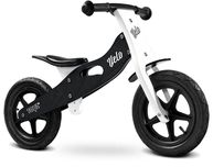 Rowerek drewniany biegowy 12 cali Velo toyz biały czarny