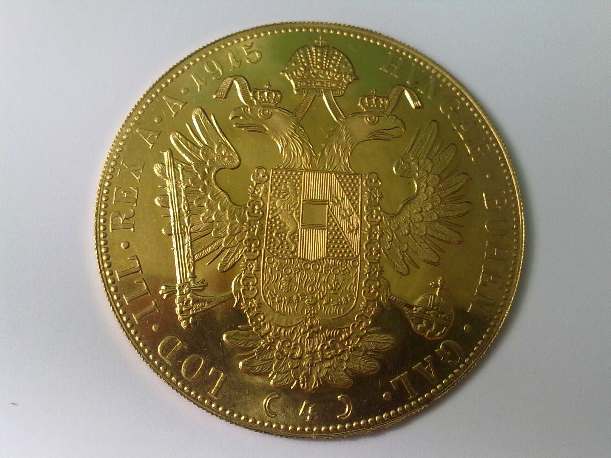 Złota moneta 4 Złote Dukaty Austriackie Czworak Franciszek Józef