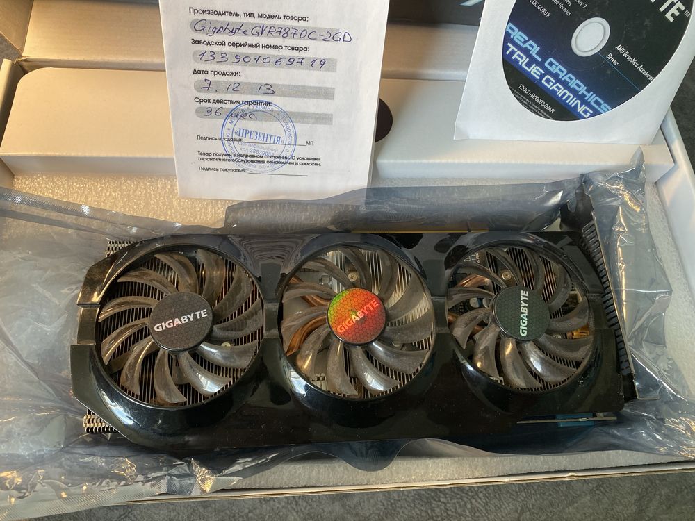 Видеокарта Gigabyte hd7870 2gb