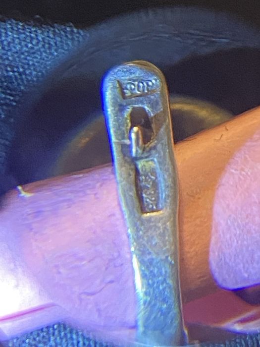 Серьги серебро с янтарем 925 СССР.