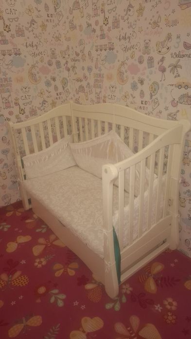 Детская кровать,шкаф,пеленатор/комод,пенал,столик