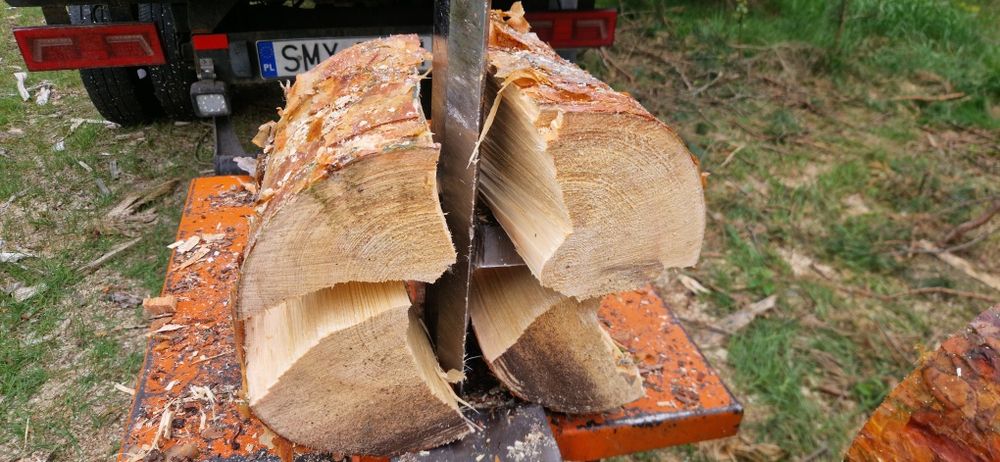 Drewno kominkowe BRZOZA Rąbane ROCZNE sezonowane UKLADANE