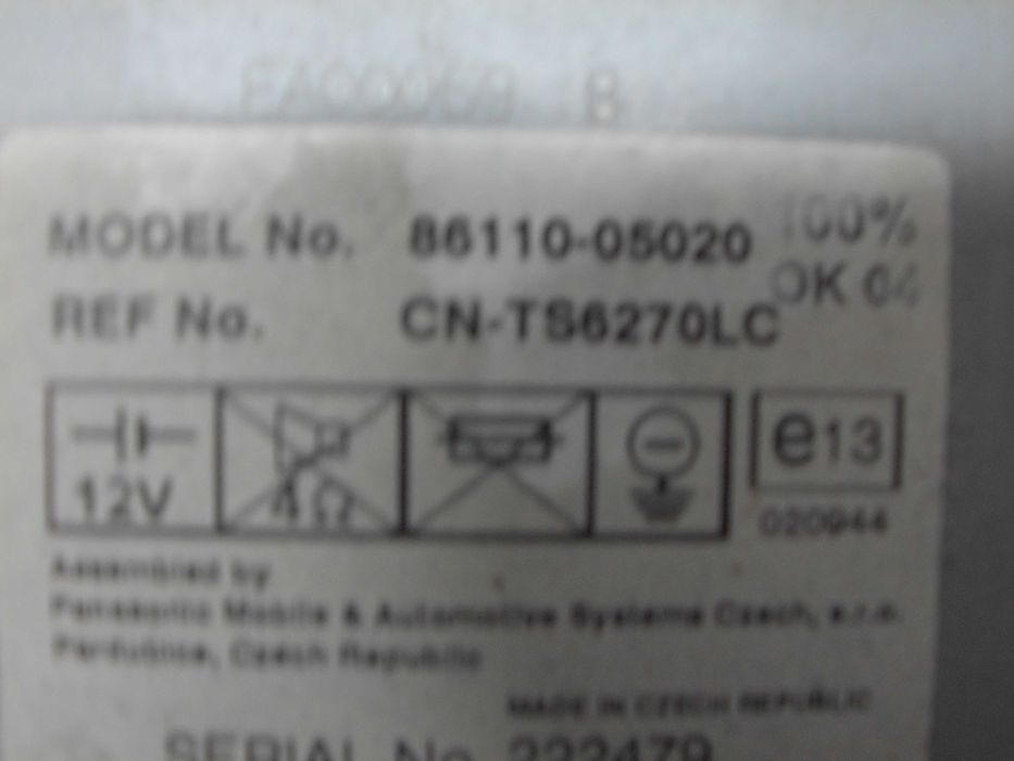 Toyota avensis T25 03-06 wyświetlacz nawiew środkowy