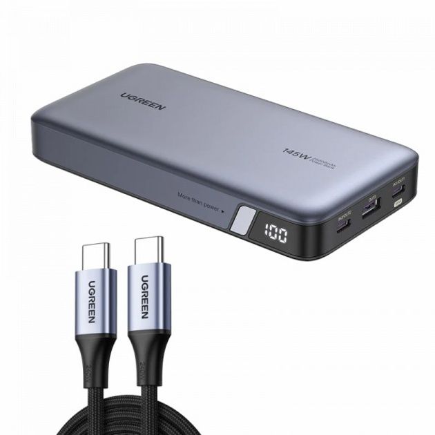 Повербанк UGREEN PB205 25000 mAh 145W для ноутбука і Starlink Mini