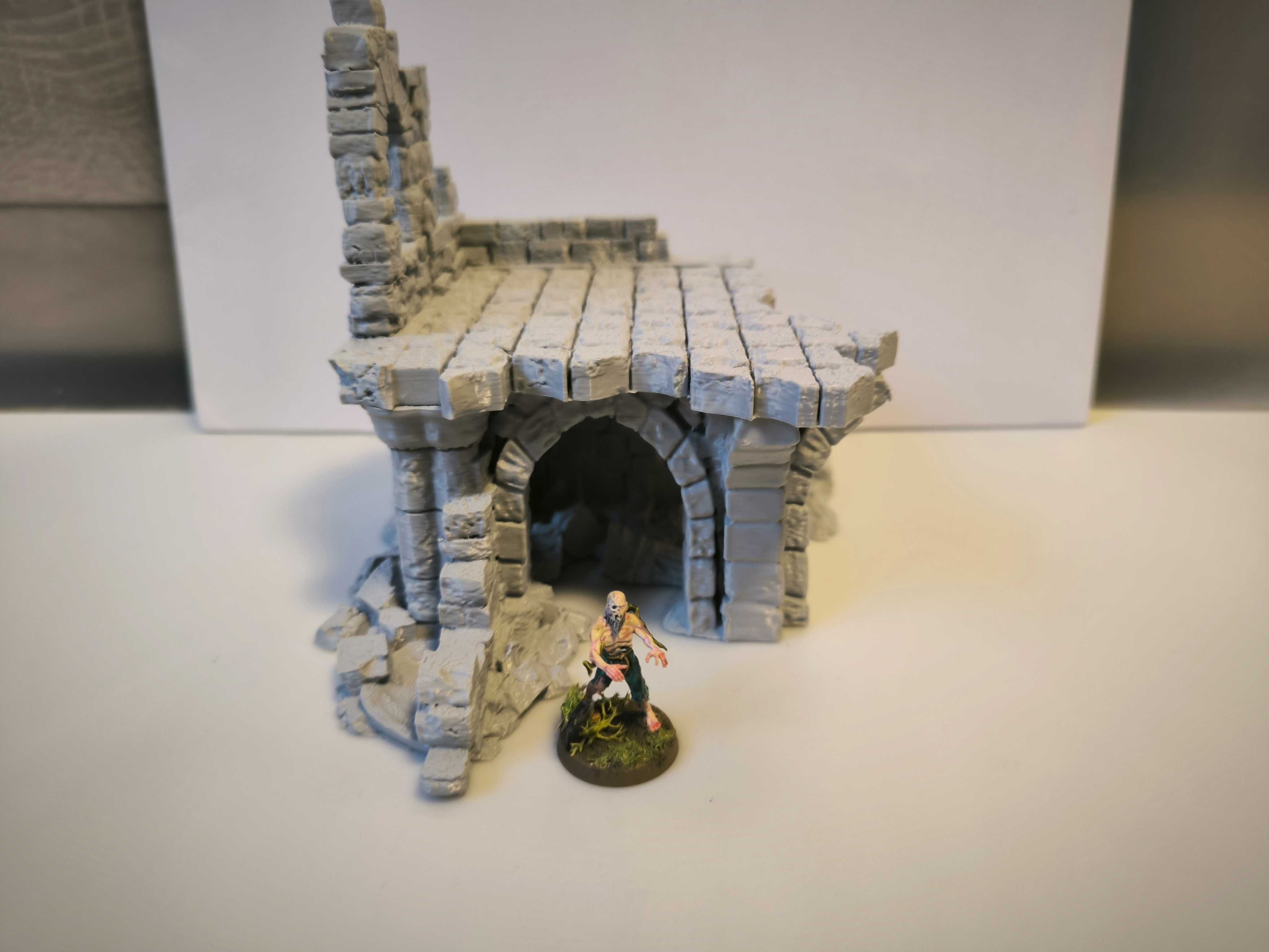 Duże ruiny 6 RPG Diorama Makieta (Zaginione Miasto)