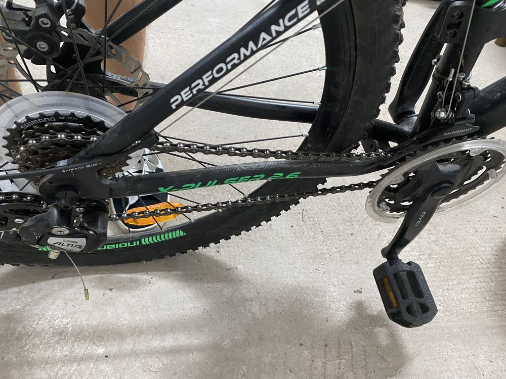 2 rowery MTB INDIANA X-Pulser 2.6 M17 Czarno-Zielone