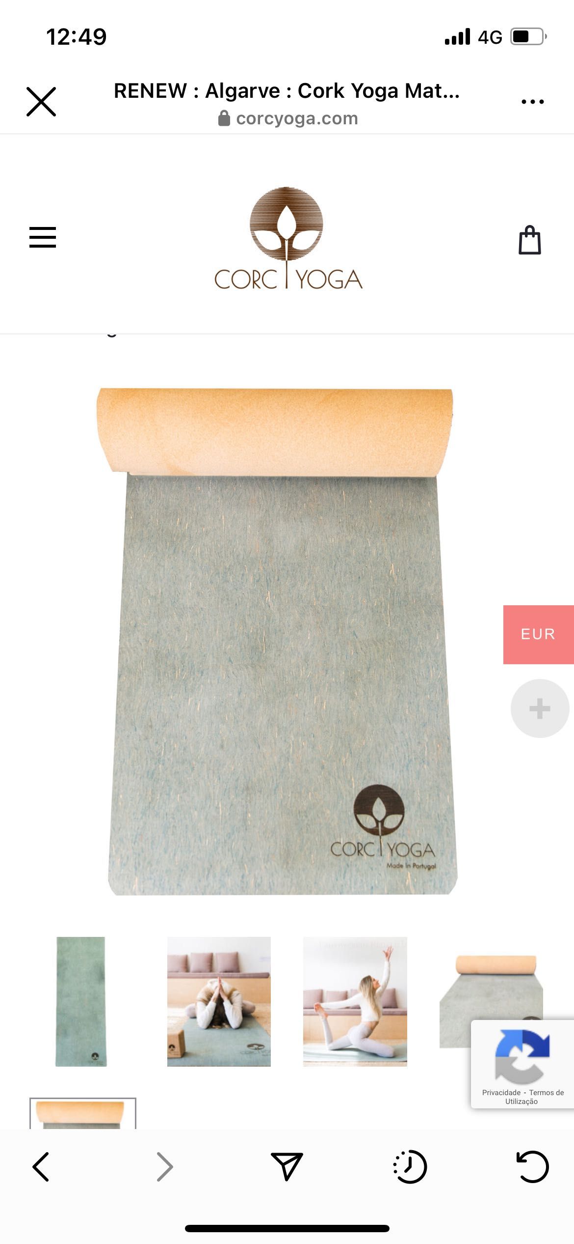 Tapete yoga e mochila yoga Corc Yoga