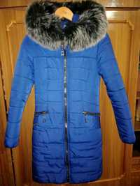Зимова синя куртка