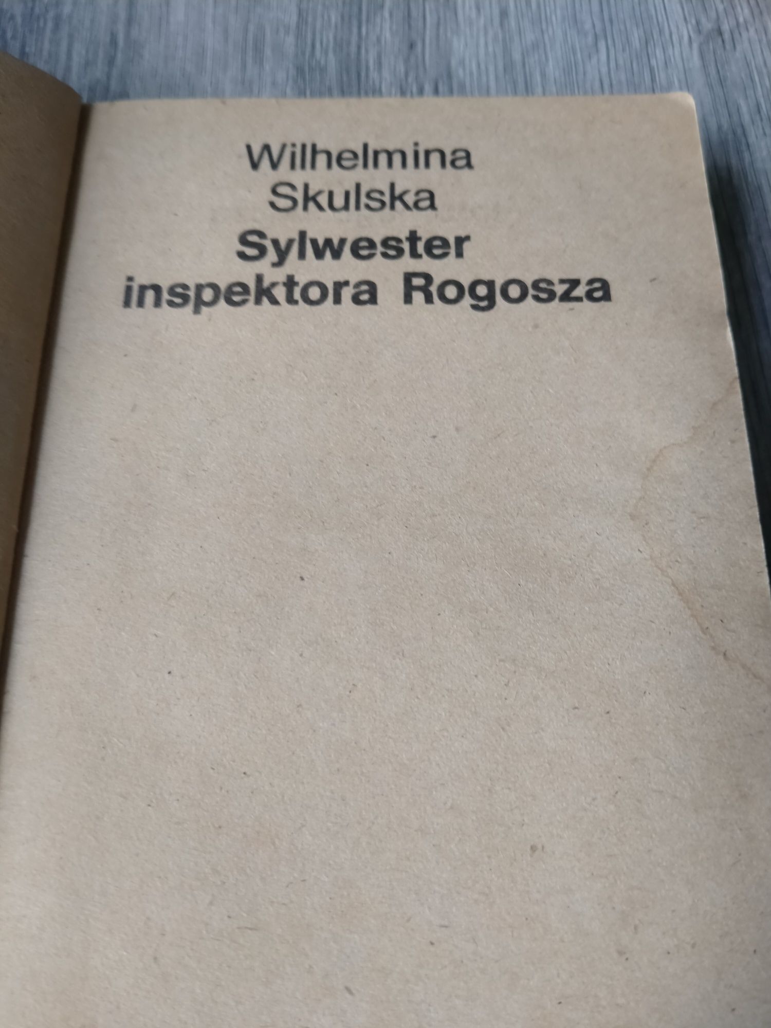 Wilhelmina Skulska Sylwester inspektora Rogosza
