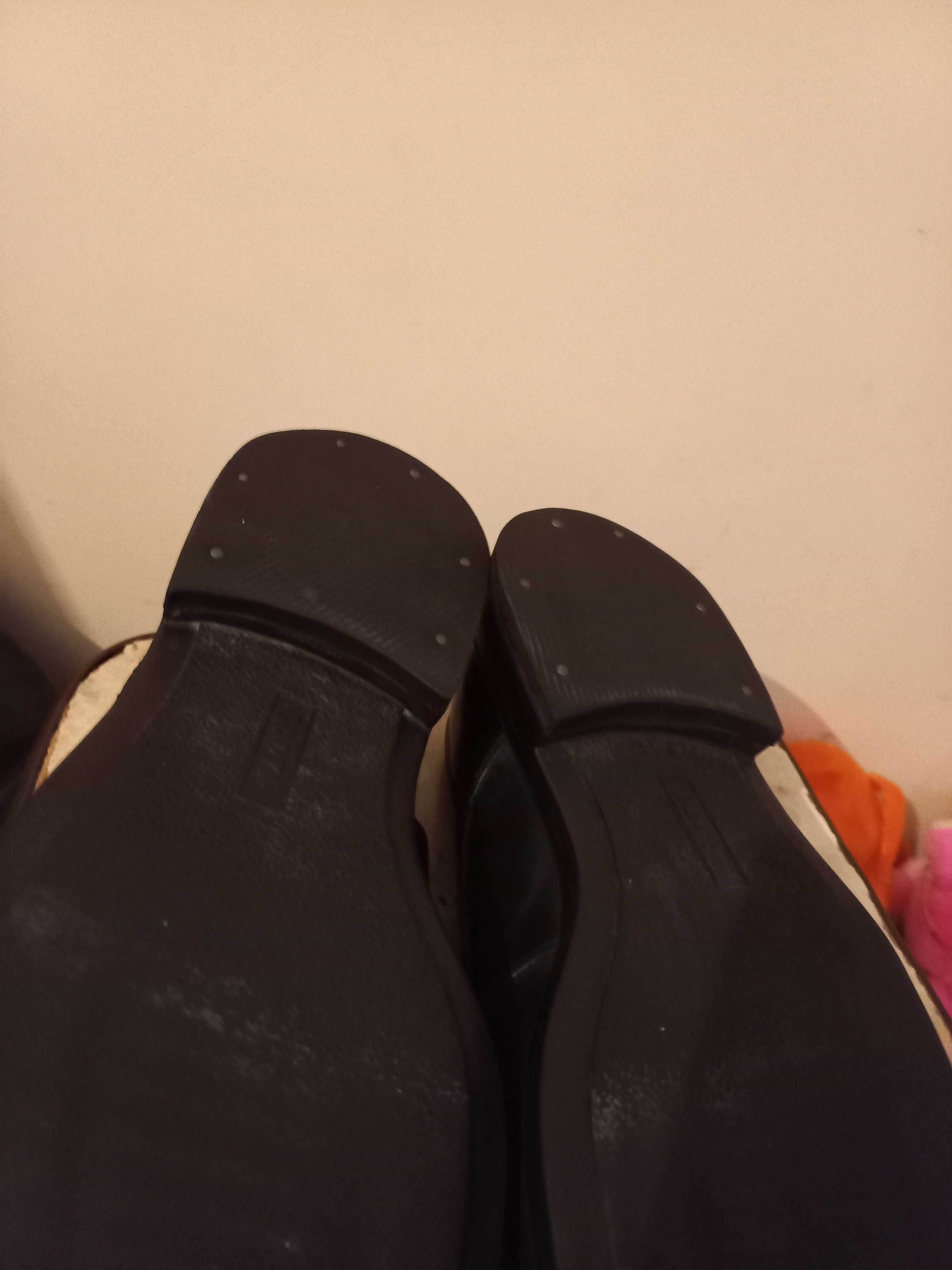 Туфли мужские чёрные кожаные р 43,5