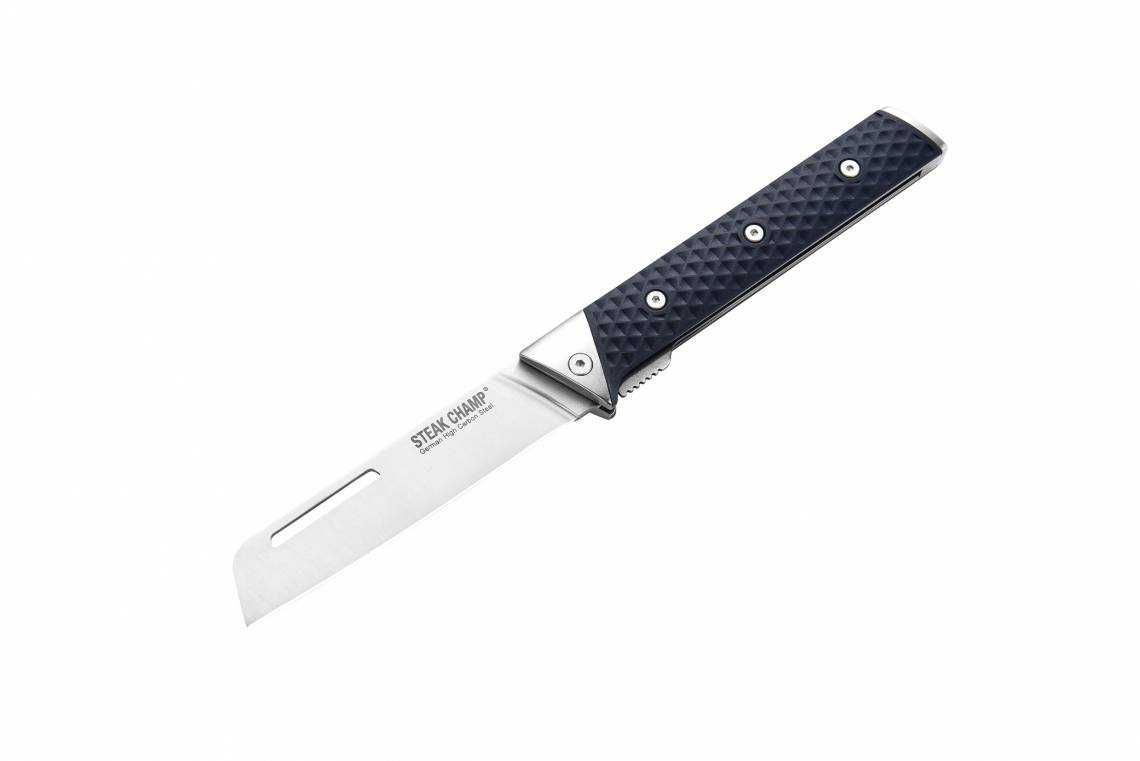 SteakChamp Faca dobrável do Chef para exterior BBQ 12cm * NOVO *