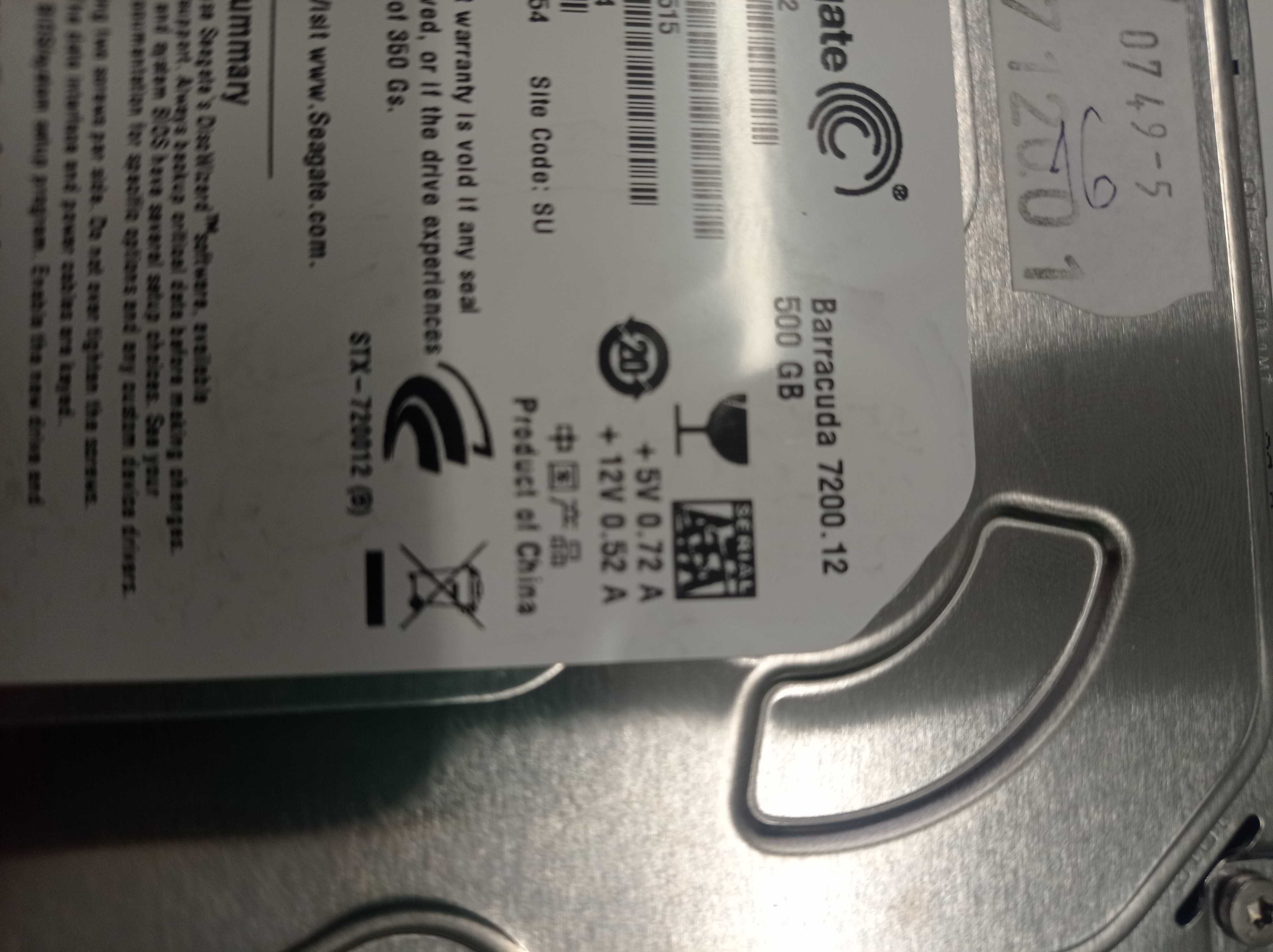 Disco Sata 3.5  500GB Seagate