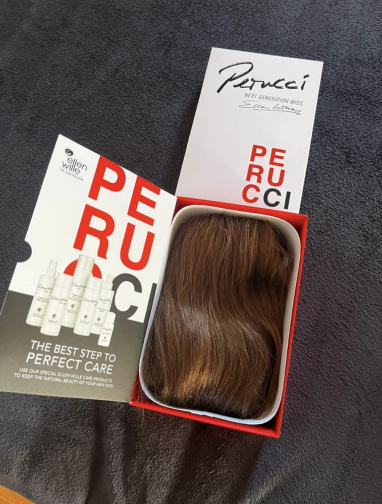 Peruca de cabelo natural