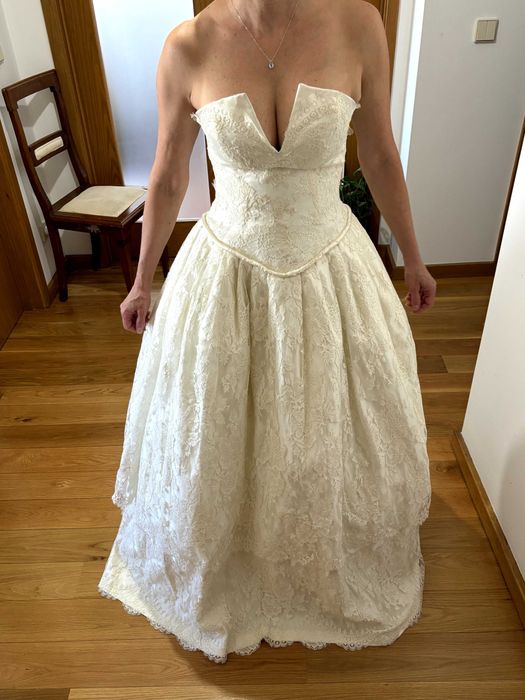 Vestido de noiva  princesa novo alta costura Made in Italy