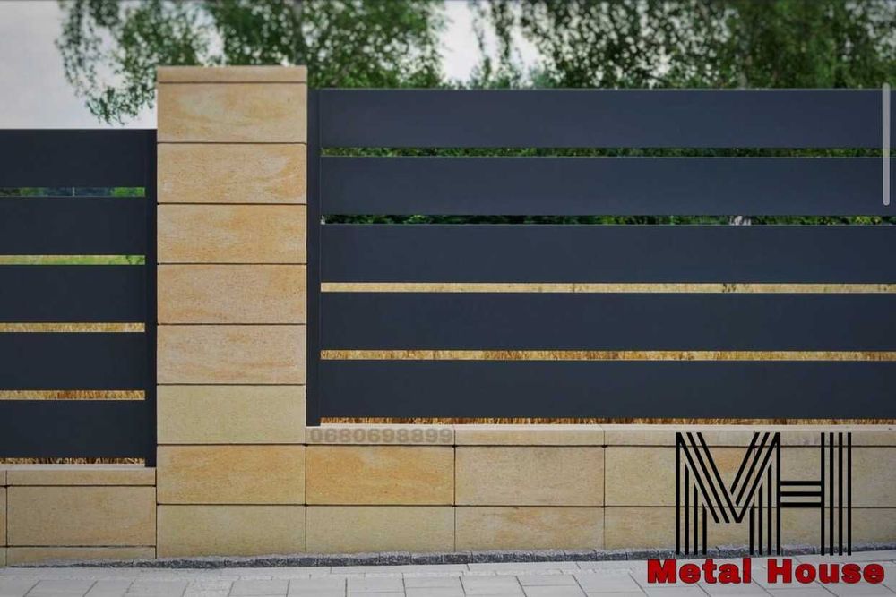 Паркан Ранчо Жалюзі Горизонт огорожа ламелі доставка Житомир