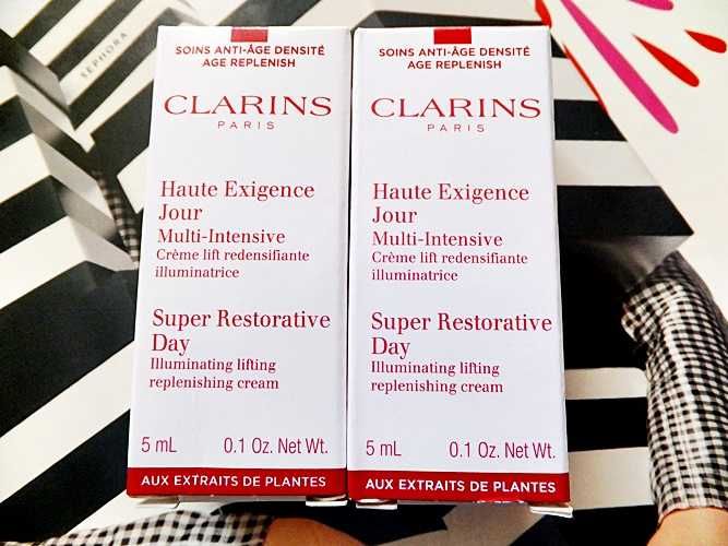 clarins super restorative day creme 10 ml