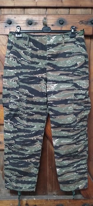 Spodnie Bojówki Tiger Camo Rip-stop Taktyczne Kamuflaż Na Ryby