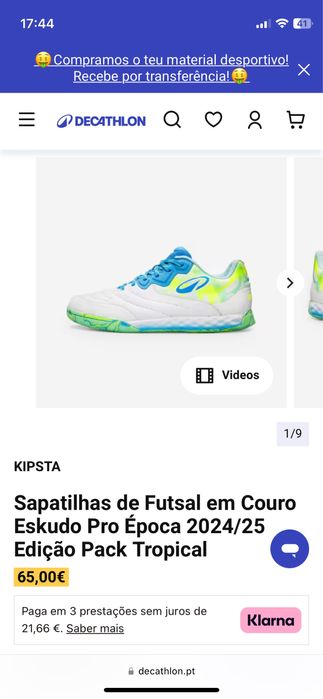 Futsal em Couro Eskudo Pro Época 2024/25 (KIPSTA)